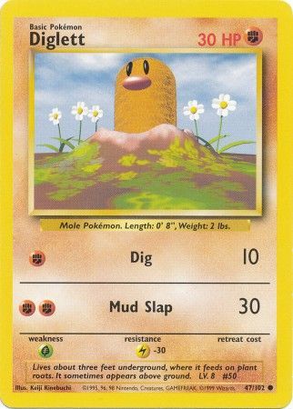 Diglett (47/102) [Base Set Unlimited] | Devastation Store