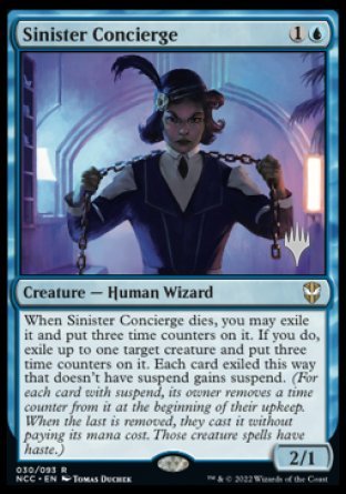 Sinister Concierge (Promo Pack) [Streets of New Capenna Commander Promos] | Devastation Store