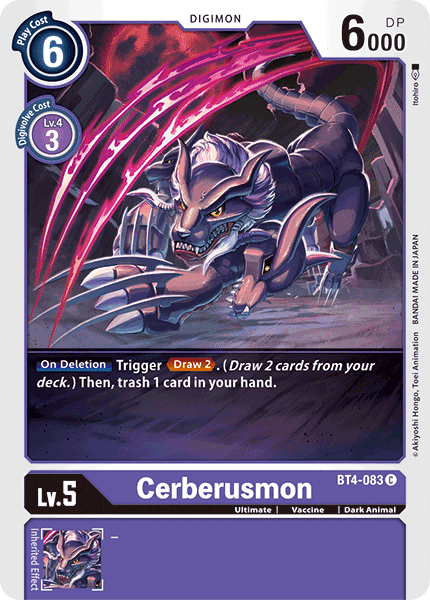 Cerberusmon [BT4-083] [Great Legend] | Devastation Store