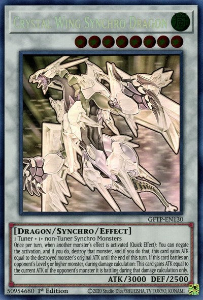 Crystal Wing Synchro Dragon [GFTP-EN130] Ghost Rare | Devastation Store