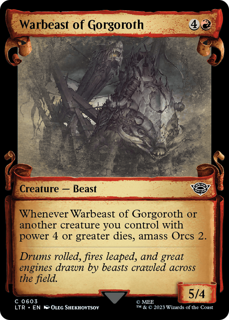 Warbeast of Gorgoroth [The Lord of the Rings: Tales of Middle-Earth Showcase Scrolls] | Devastation Store