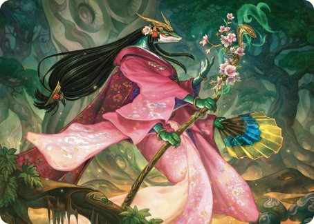 Sakiko, Mother of Summer Art Card [Commander Masters Art Series] | Devastation Store