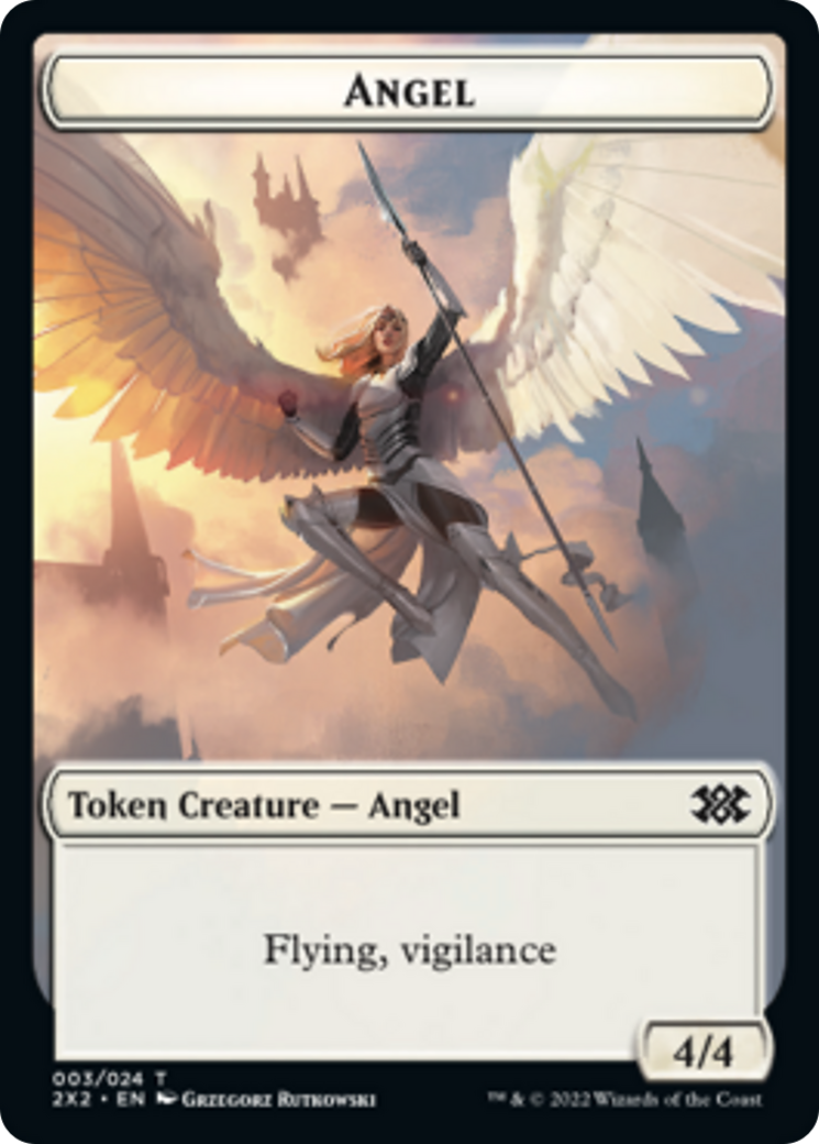 Bear // Angel Double-sided Token [Double Masters 2022 Tokens] | Devastation Store