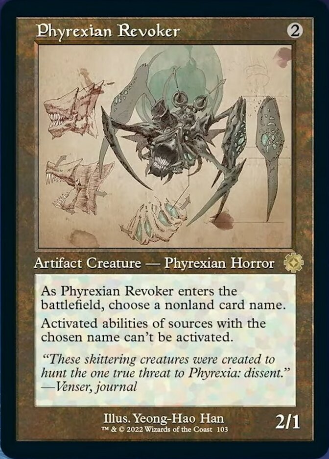 Phyrexian Revoker (Retro Schematic) [The Brothers' War Retro Artifacts] | Devastation Store