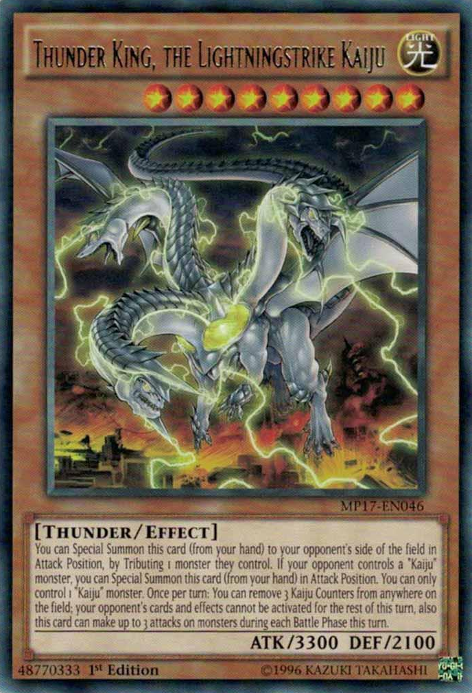 Thunder King, the Lightningstrike Kaiju [MP17-EN046] Rare | Devastation Store