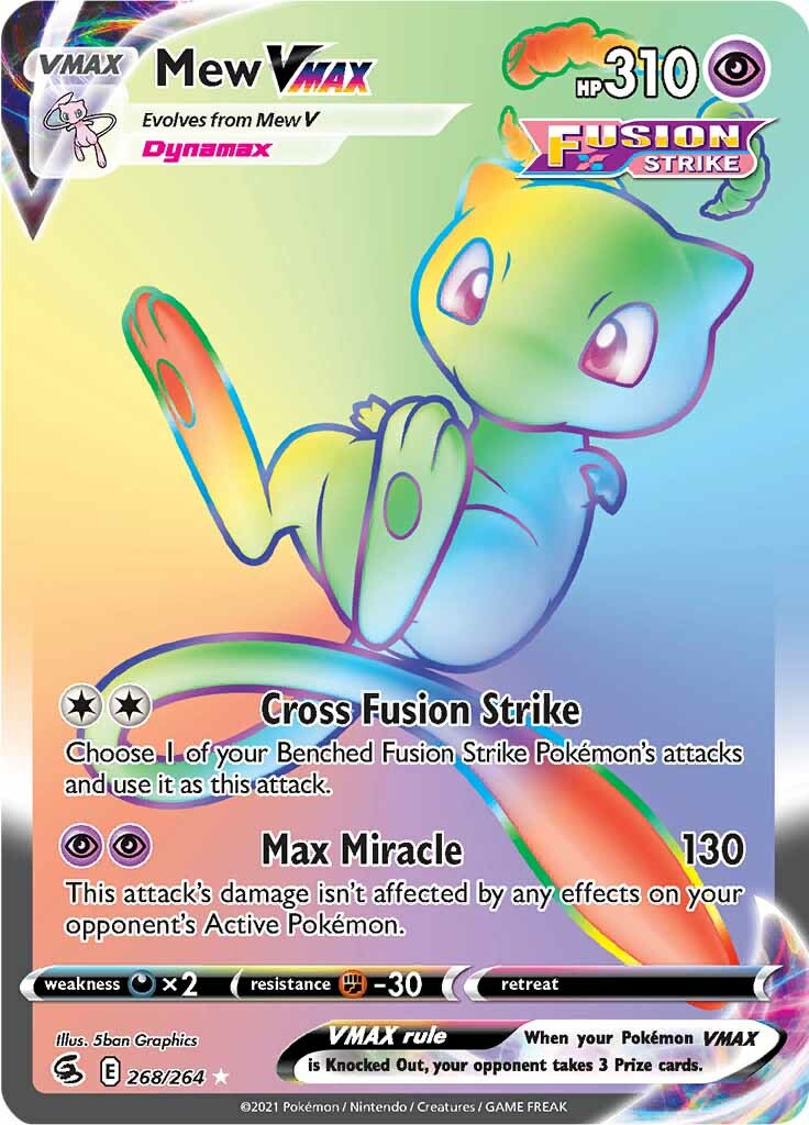 Mew VMAX (268/264) [Sword & Shield: Fusion Strike] | Devastation Store