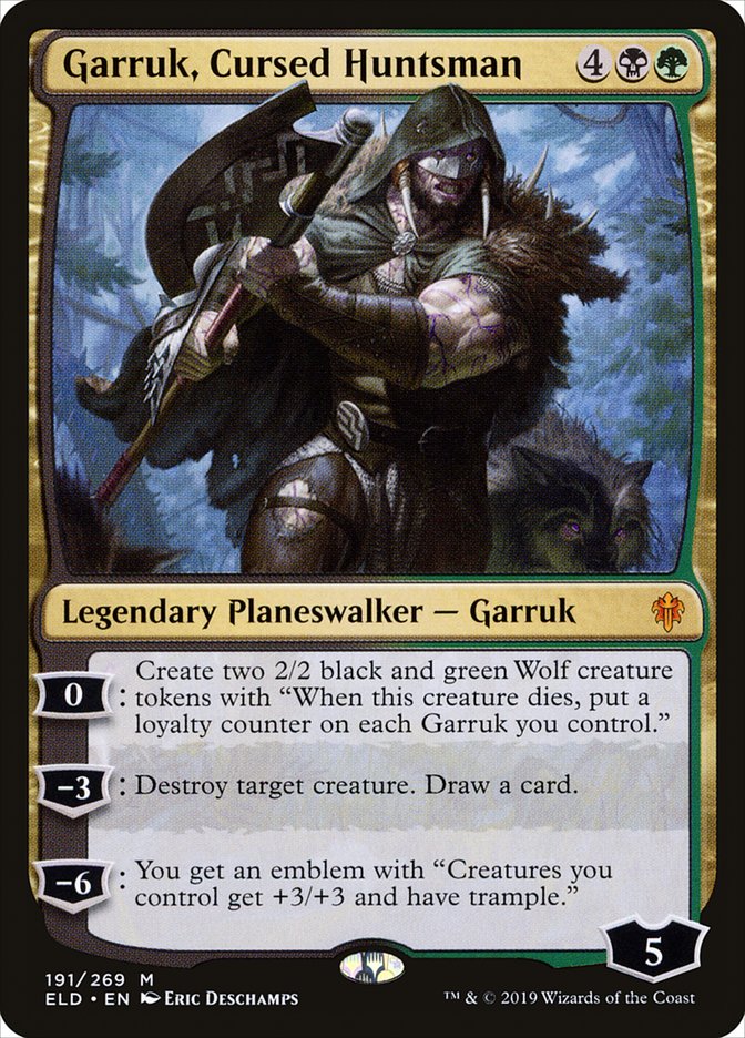 Garruk, Cursed Huntsman [Throne of Eldraine] | Devastation Store