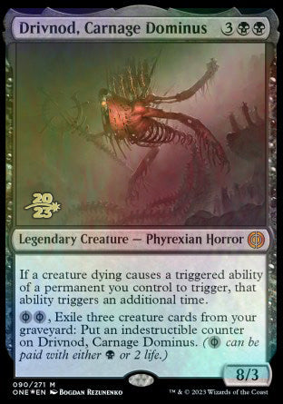 Drivnod, Carnage Dominus [Phyrexia: All Will Be One Prerelease Promos] | Devastation Store