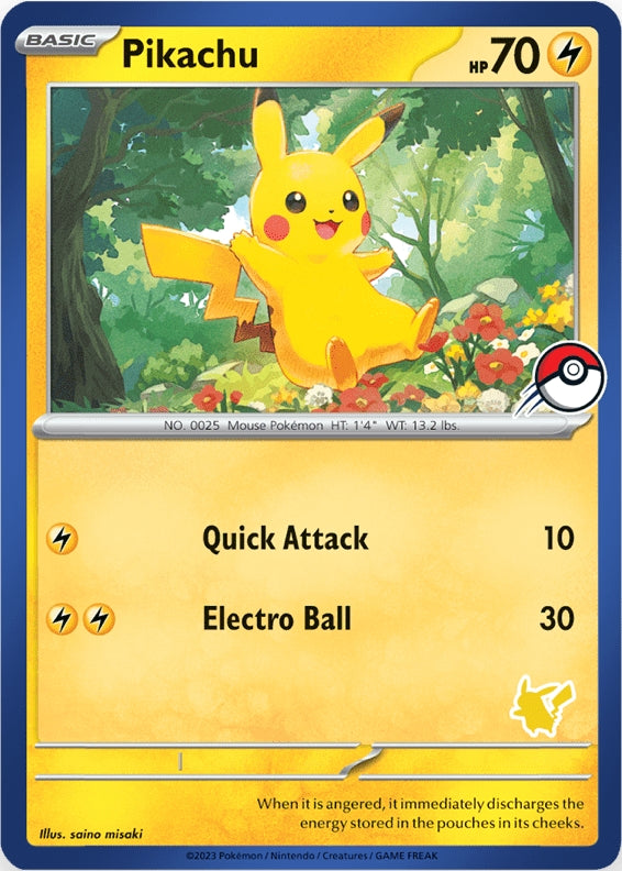 Pikachu (Blue Border) [My First Battle] | Devastation Store