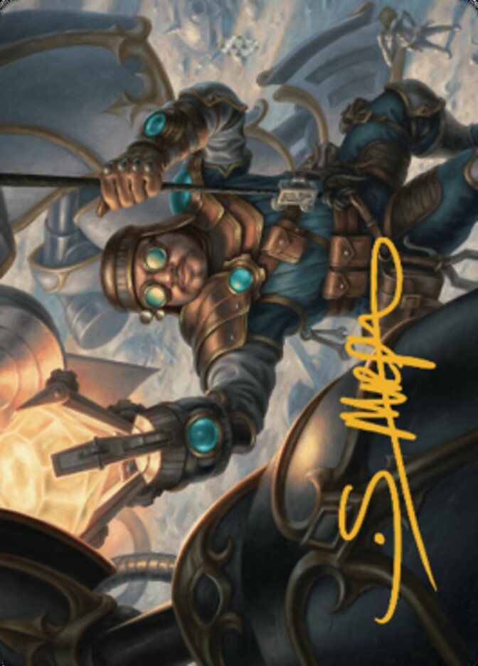 Powerstone Engineer Art Card (Gold-Stamped Signature) [The Brothers' War Art Series] | Devastation Store