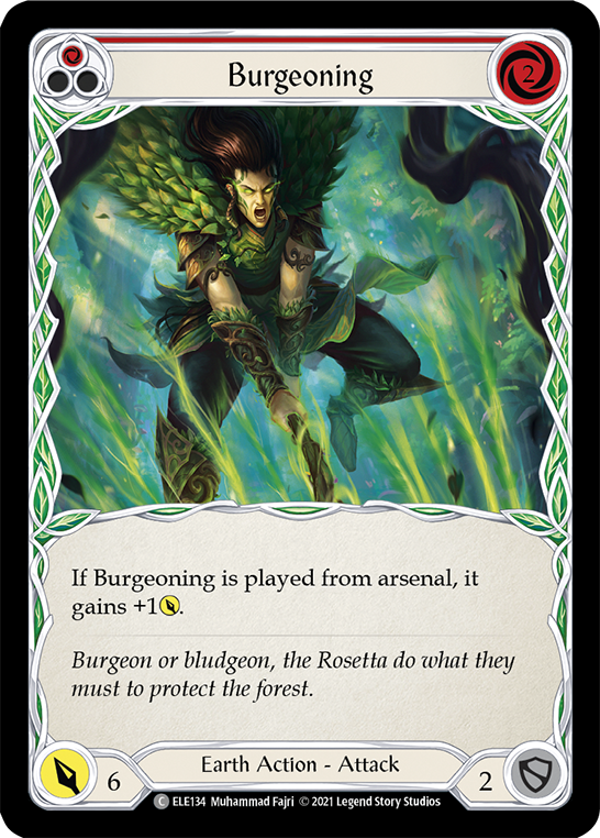 Burgeoning (Red) [ELE134] (Tales of Aria)  1st Edition Normal | Devastation Store