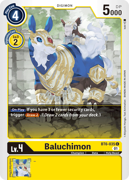 Baluchimon [BT6-035] [Double Diamond] | Devastation Store