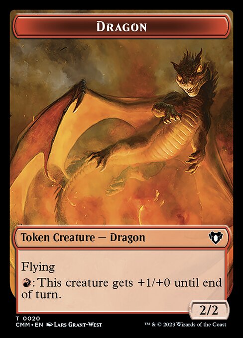 Clue // Dragon (0020) Double-Sided Token [Commander Masters Tokens] | Devastation Store