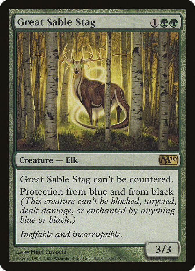 Great Sable Stag [Magic 2010] - Devastation Store | Devastation Store