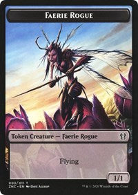 Faerie Rogue // Germ Double-sided Token [Commander: Zendikar Rising Tokens] | Devastation Store