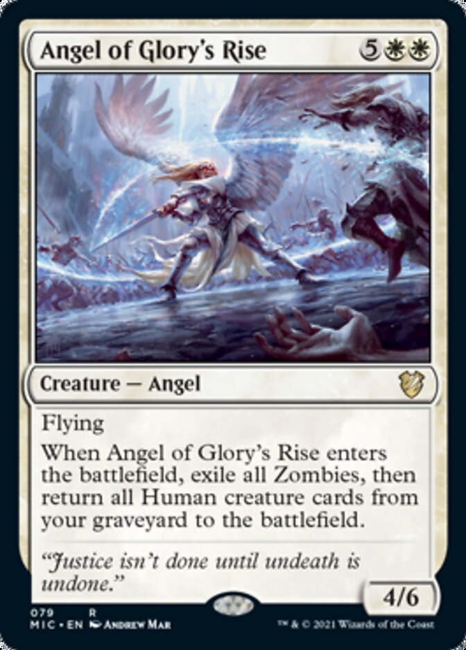 Angel of Glory's Rise [Innistrad: Midnight Hunt Commander] | Devastation Store