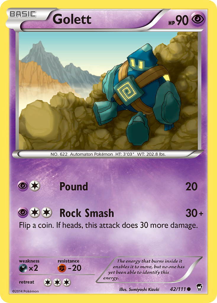 Golett (42/111) [XY: Furious Fists] | Devastation Store