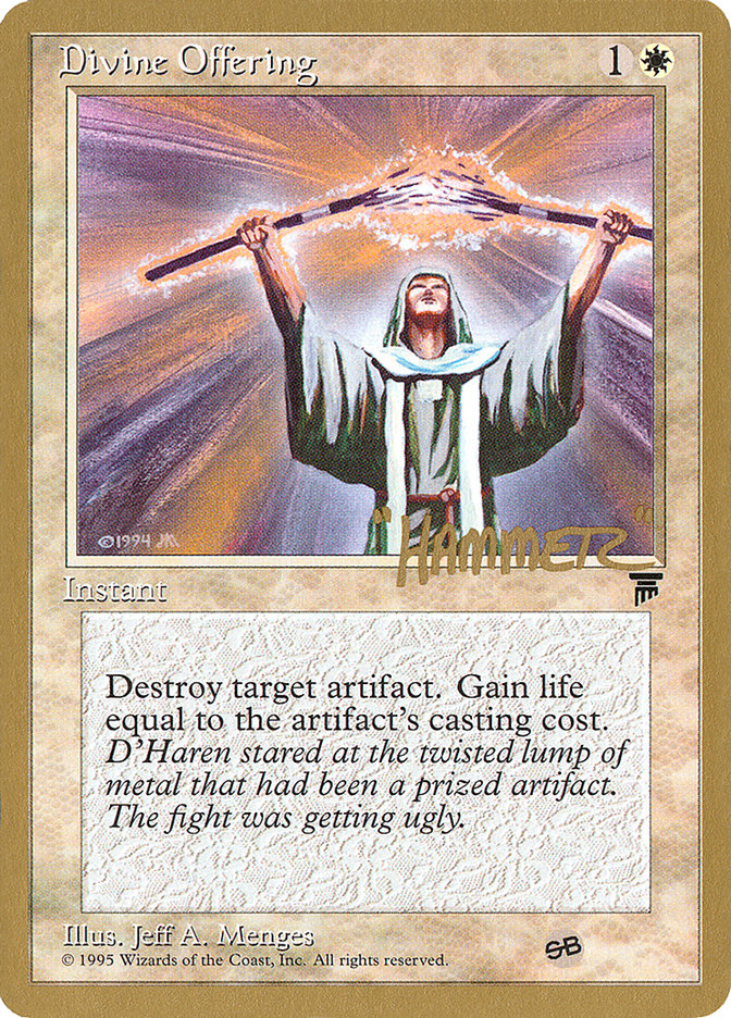 Divine Offering (Shawn "Hammer" Regnier) (SB) [Pro Tour Collector Set] | Devastation Store