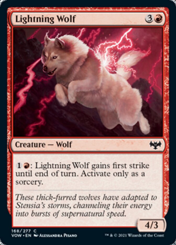 Lightning Wolf [Innistrad: Crimson Vow] | Devastation Store