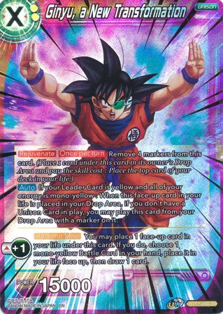 Ginyu, a New Transformation [BT12-088] | Devastation Store