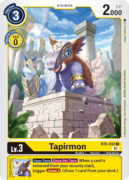Tapirmon [BT6-032] [Double Diamond] | Devastation Store