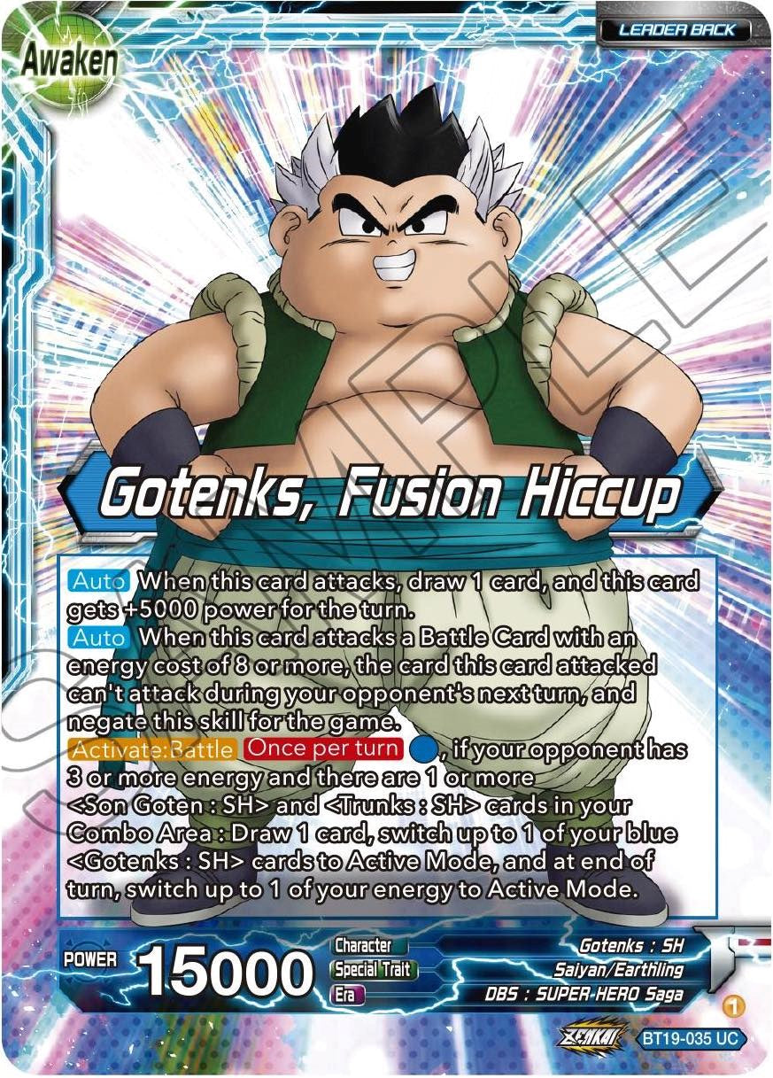 Son Goten & Trunks // Gotenks, Fusion Hiccup (BT19-035) [Fighter's Ambition] | Devastation Store