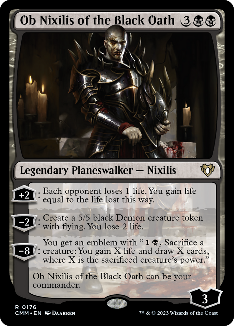 Ob Nixilis of the Black Oath [Commander Masters] | Devastation Store