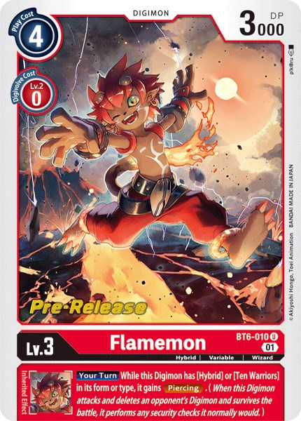 Flamemon [BT6-010] [Double Diamond Pre-Release Cards] | Devastation Store