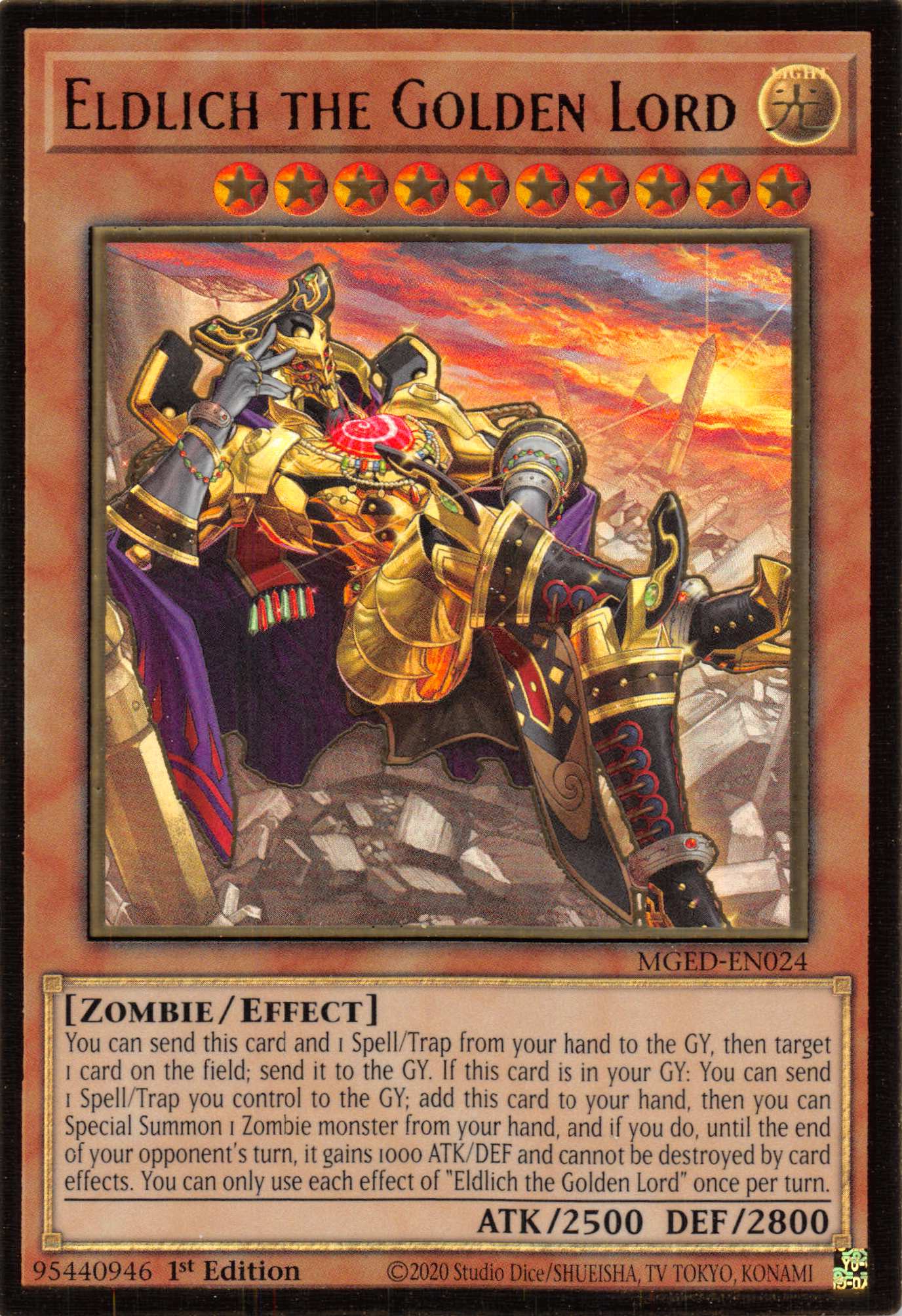 Eldlich the Golden Lord (Alternate Art) [MGED-EN024] Gold Rare | Devastation Store