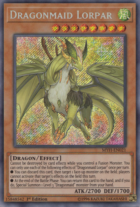Dragonmaid Lorpar [MYFI-EN021] Secret Rare | Devastation Store