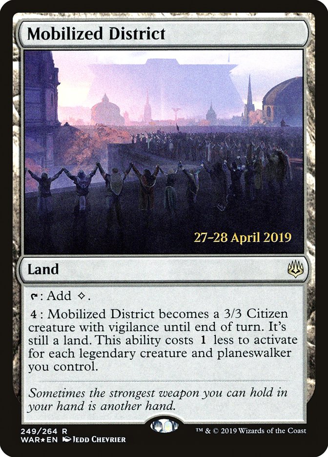 Mobilized District  [War of the Spark Prerelease Promos] | Devastation Store