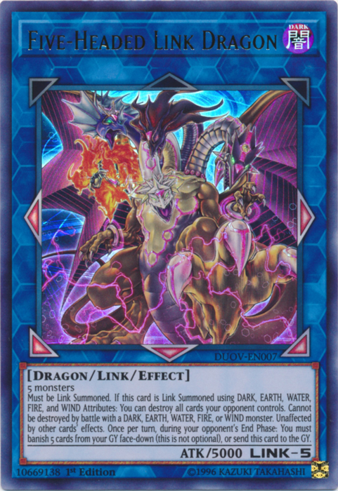 Five-Headed Link Dragon [DUOV-EN007] Ultra Rare | Devastation Store