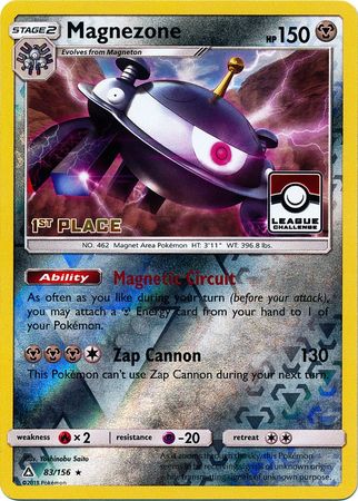 Magnezone (83/156) (League Promo 1st Place) [Sun & Moon: Ultra Prism] | Devastation Store