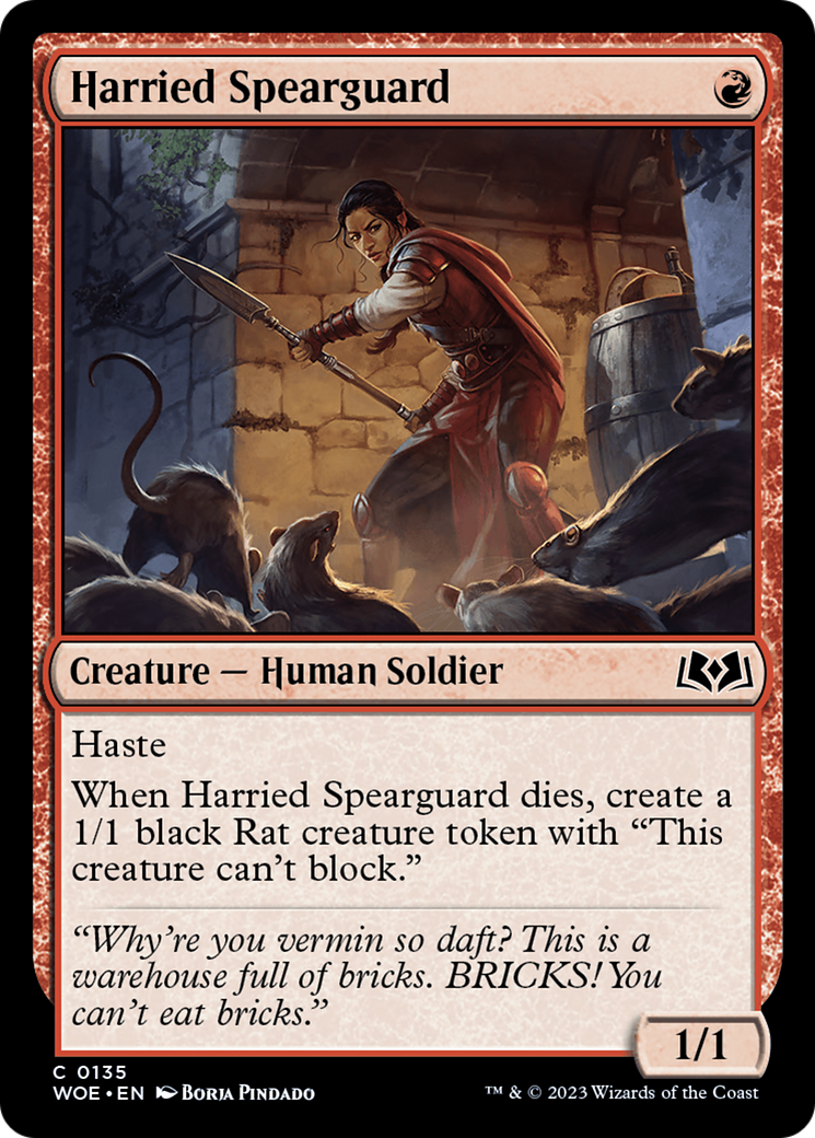 Harried Spearguard [Wilds of Eldraine] | Devastation Store