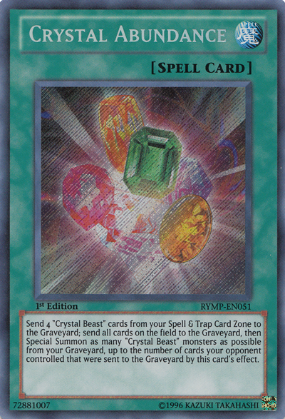 Crystal Abundance [RYMP-EN051] Secret Rare | Devastation Store