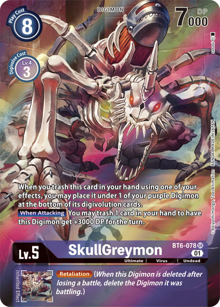SkullGreymon [BT6-078] (Alternate Art) [Double Diamond] | Devastation Store