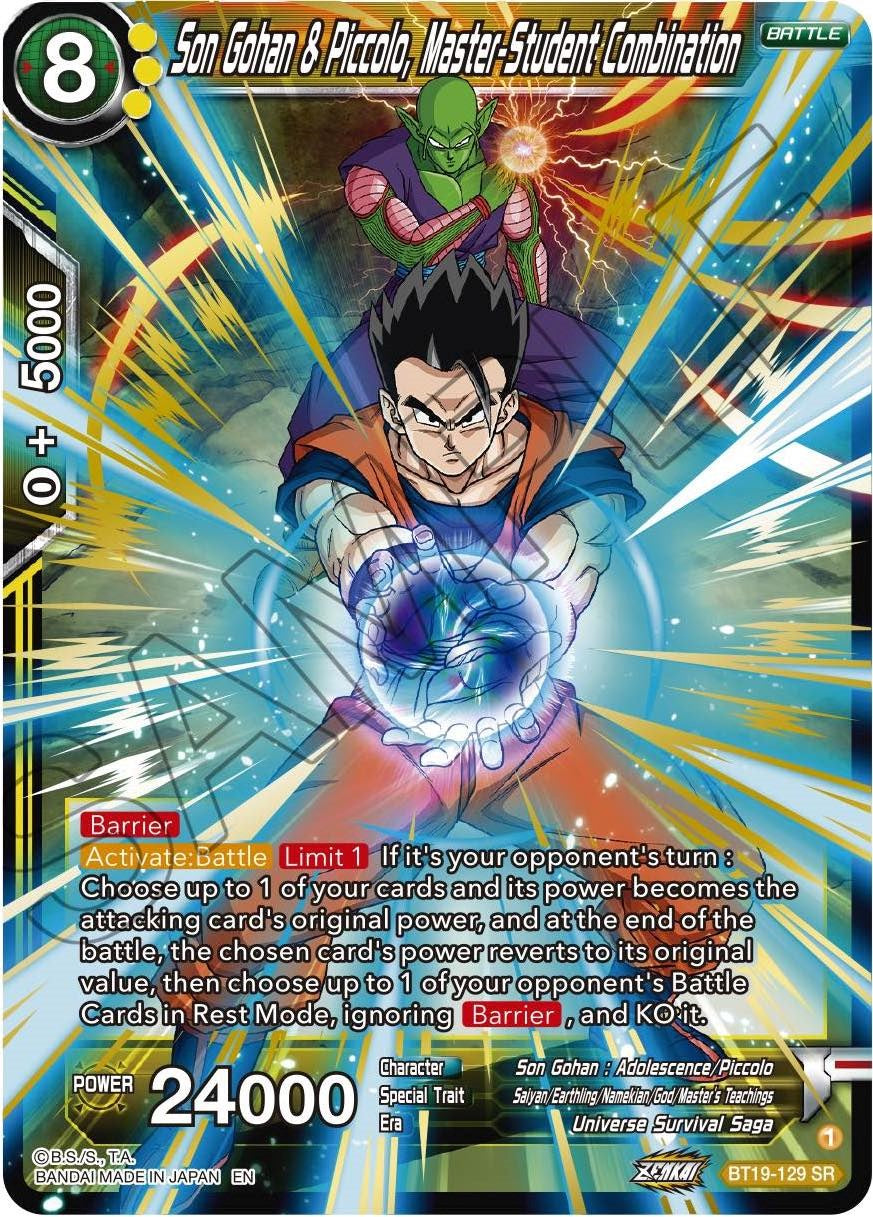 Son Gohan & Piccolo, Master-Student Combination (BT19-129) [Fighter's Ambition] | Devastation Store