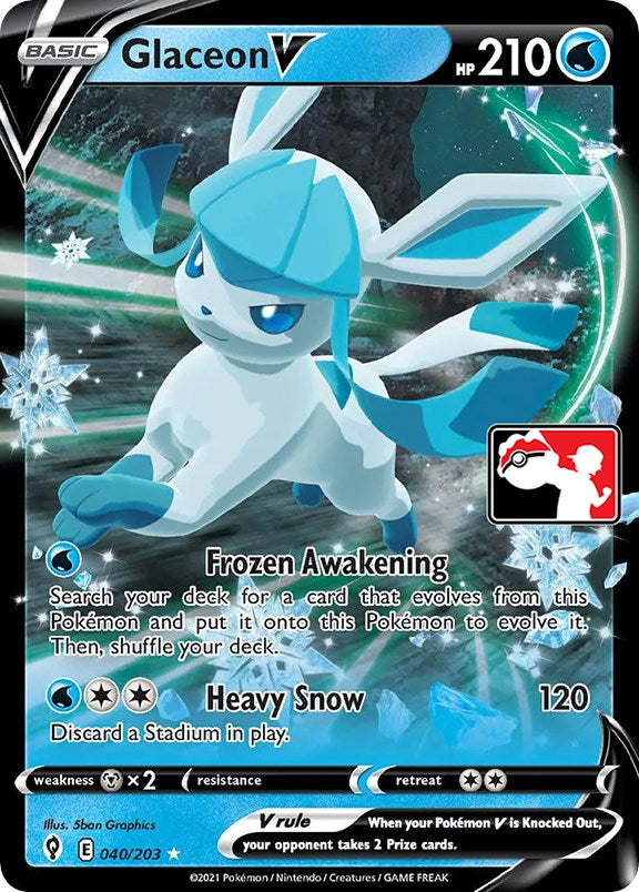 Glaceon V (040/203) [Prize Pack Series One] | Devastation Store