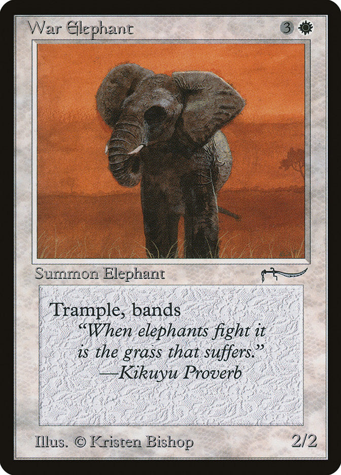 War Elephant (Dark Mana Cost) [Arabian Nights] - Devastation Store | Devastation Store