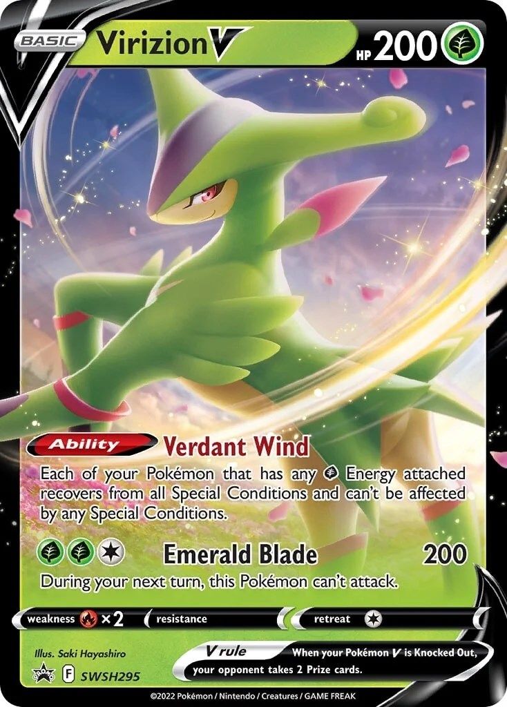 Virizion V (SWSH295) [Sword & Shield: Black Star Promos] | Devastation Store