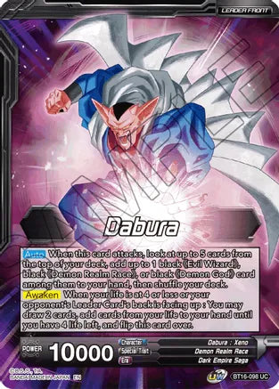 Dabura // Demon God Dabura, Diabolical Awakening [BT16-098] | Devastation Store