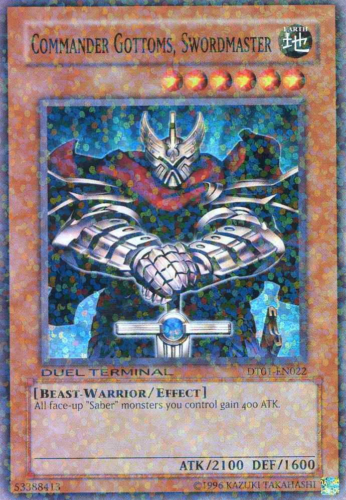 Commander Gottoms, Swordmaster [DT01-EN022] Super Rare | Devastation Store