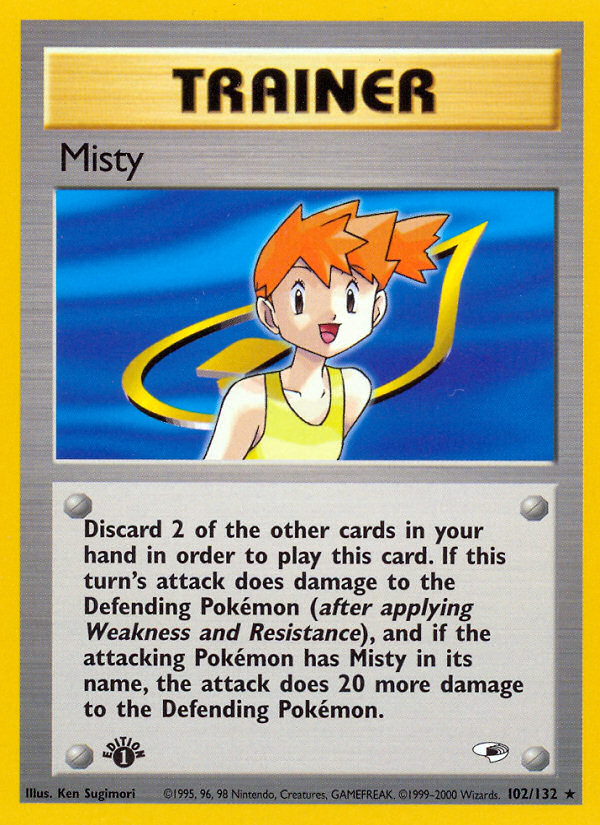 Misty (102/132) [Gym Heroes 1st Edition] | Devastation Store