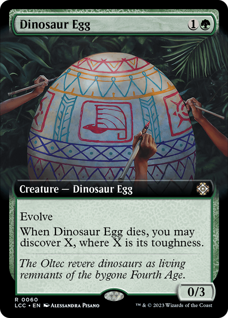 Dinosaur Egg (Extended Art) [The Lost Caverns of Ixalan Commander] | Devastation Store