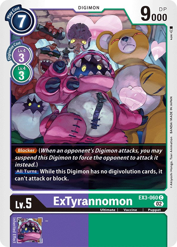 ExTyrannomon [EX3-060] [Draconic Roar] | Devastation Store