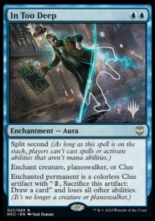 In Too Deep (Promo Pack) [Streets of New Capenna Commander Promos] | Devastation Store