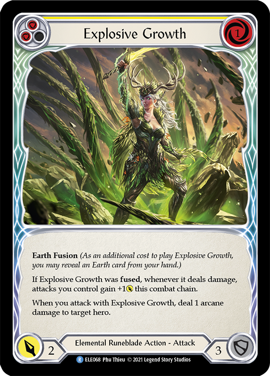 Explosive Growth (Yellow) [ELE068] (Tales of Aria)  1st Edition Normal | Devastation Store