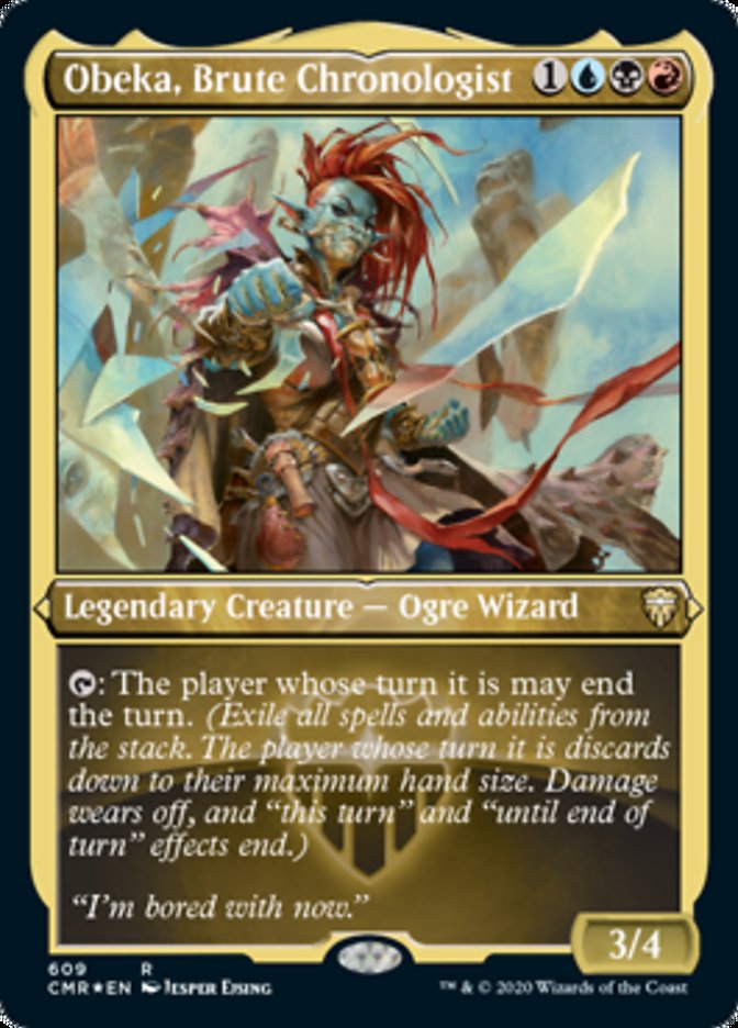 Obeka, Brute Chronologist (Etched) [Commander Legends] | Devastation Store