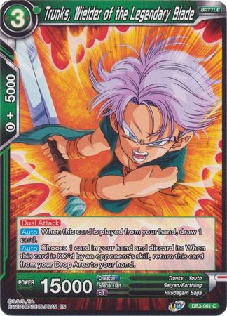 Trunks, Wielder of the Legendary Blade [DB3-061] | Devastation Store