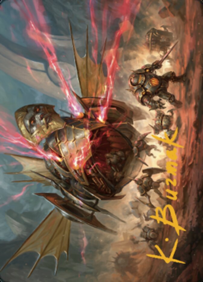 Liberator, Urza's Battlethopter Art Card (Gold-Stamped Signature) [The Brothers' War Art Series] | Devastation Store